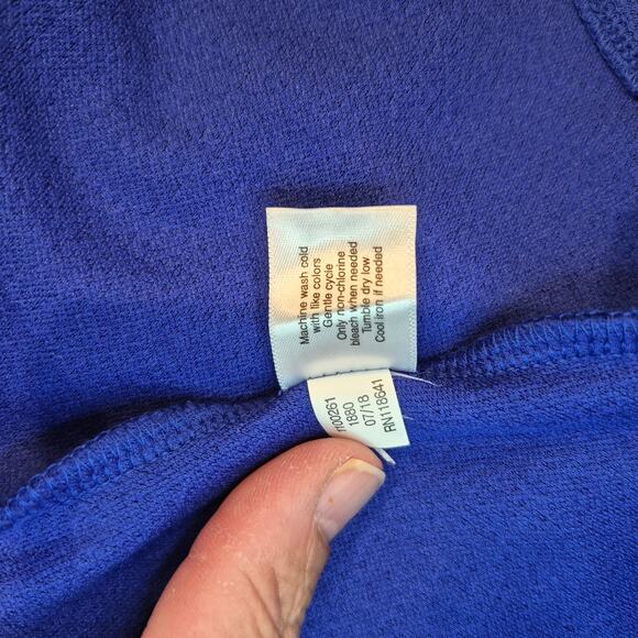 Lane Bryant Womens Plus Blouse Royal Blue 26/28 - Picture 5 of 5